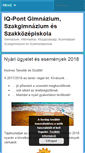 Mobile Screenshot of iqpont.hu
